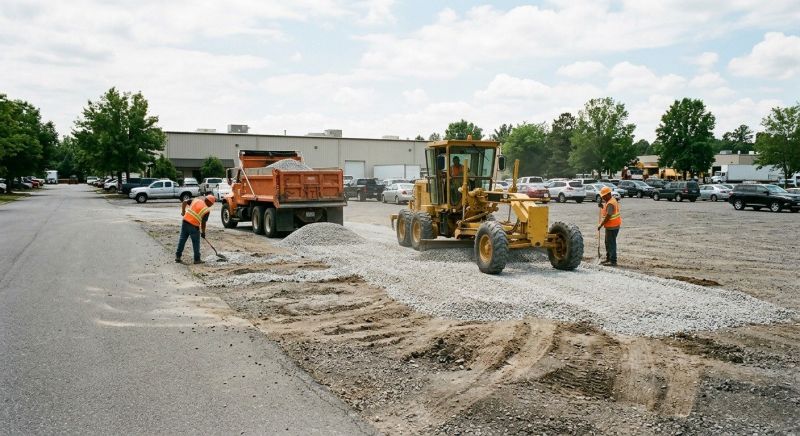 Parking Lot Gravel Repair in Katy, TX